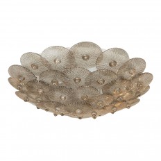 Circular flush mount ceiling fixture